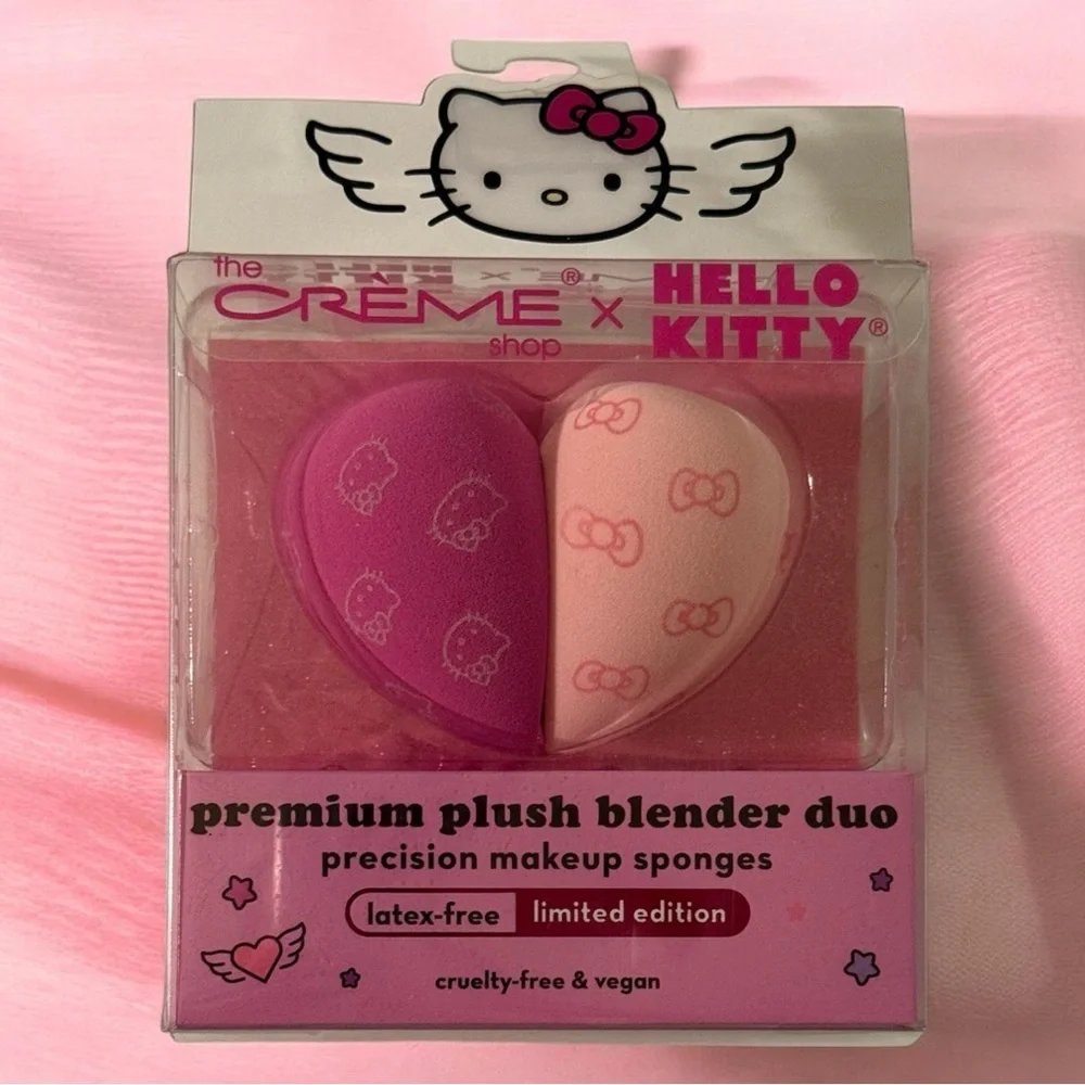 The Crème Shop x Hello Kitty Limited Edition Premium Plush Makeup Blender Duo